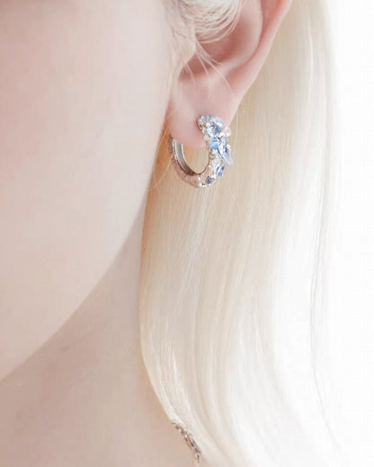 [1ST XULIE] Ice Century Age Sea Area Earrings pg996