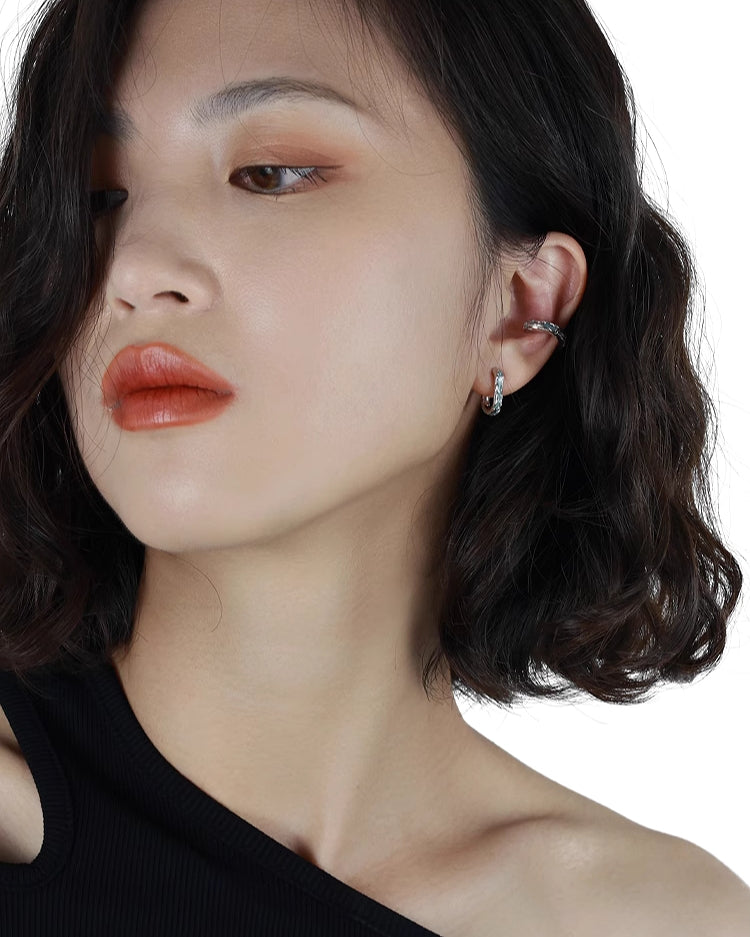 [OOMEOO]Blue Waves Ocean Earrings pg232