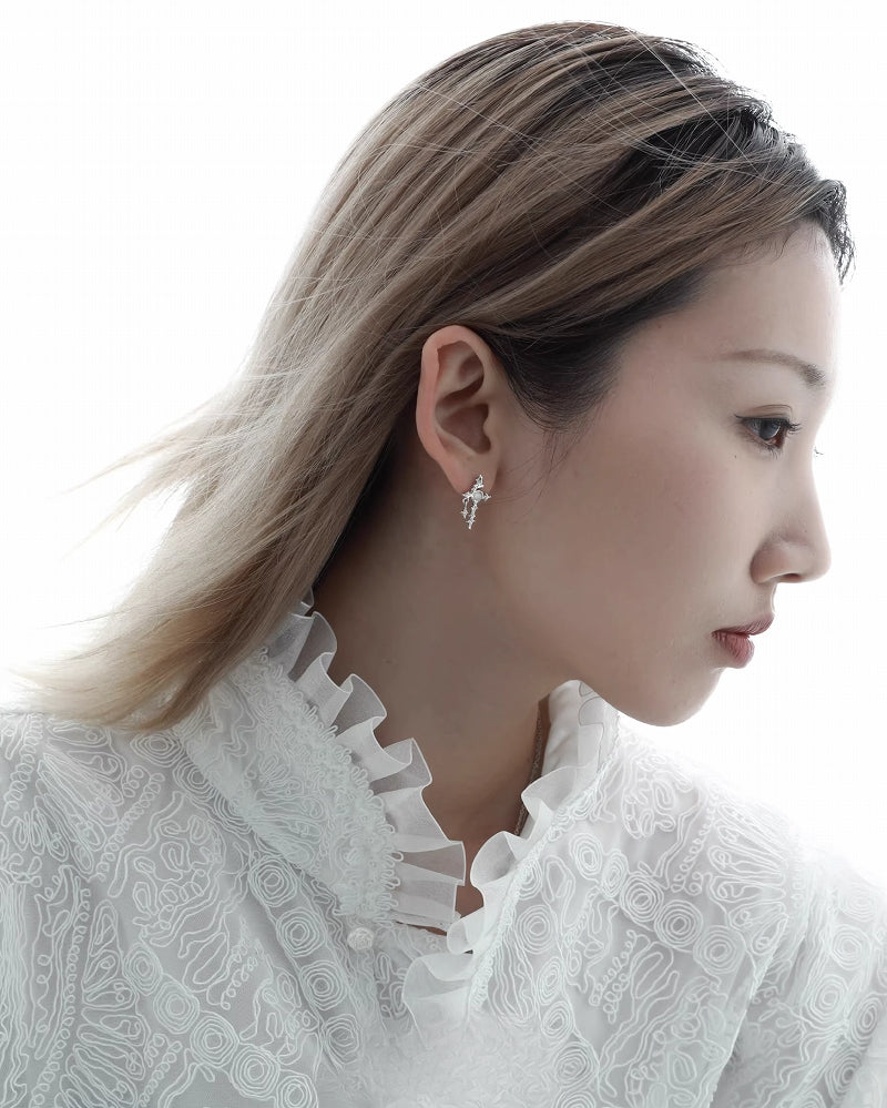 [1ST XULIE] Star Orbit Star Cross Earrings pg1739