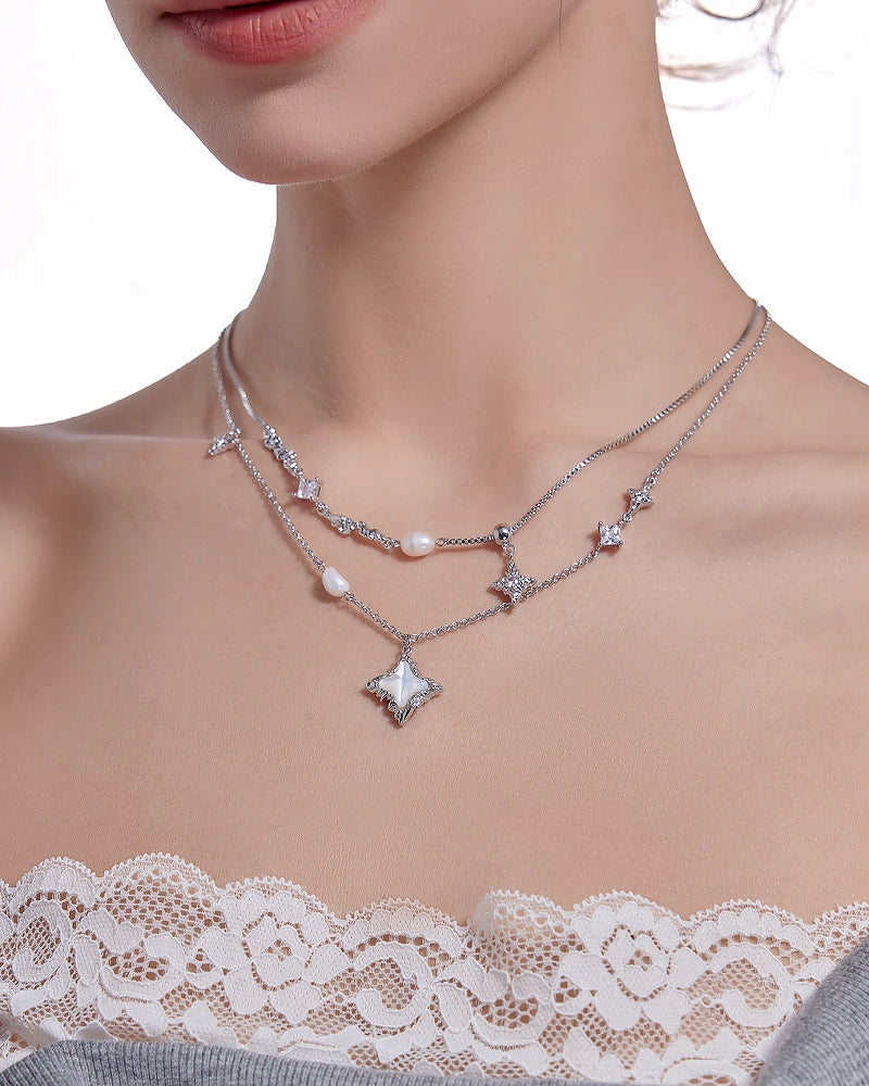 [MASW] Stars Attraction Layer Necklace pg1788