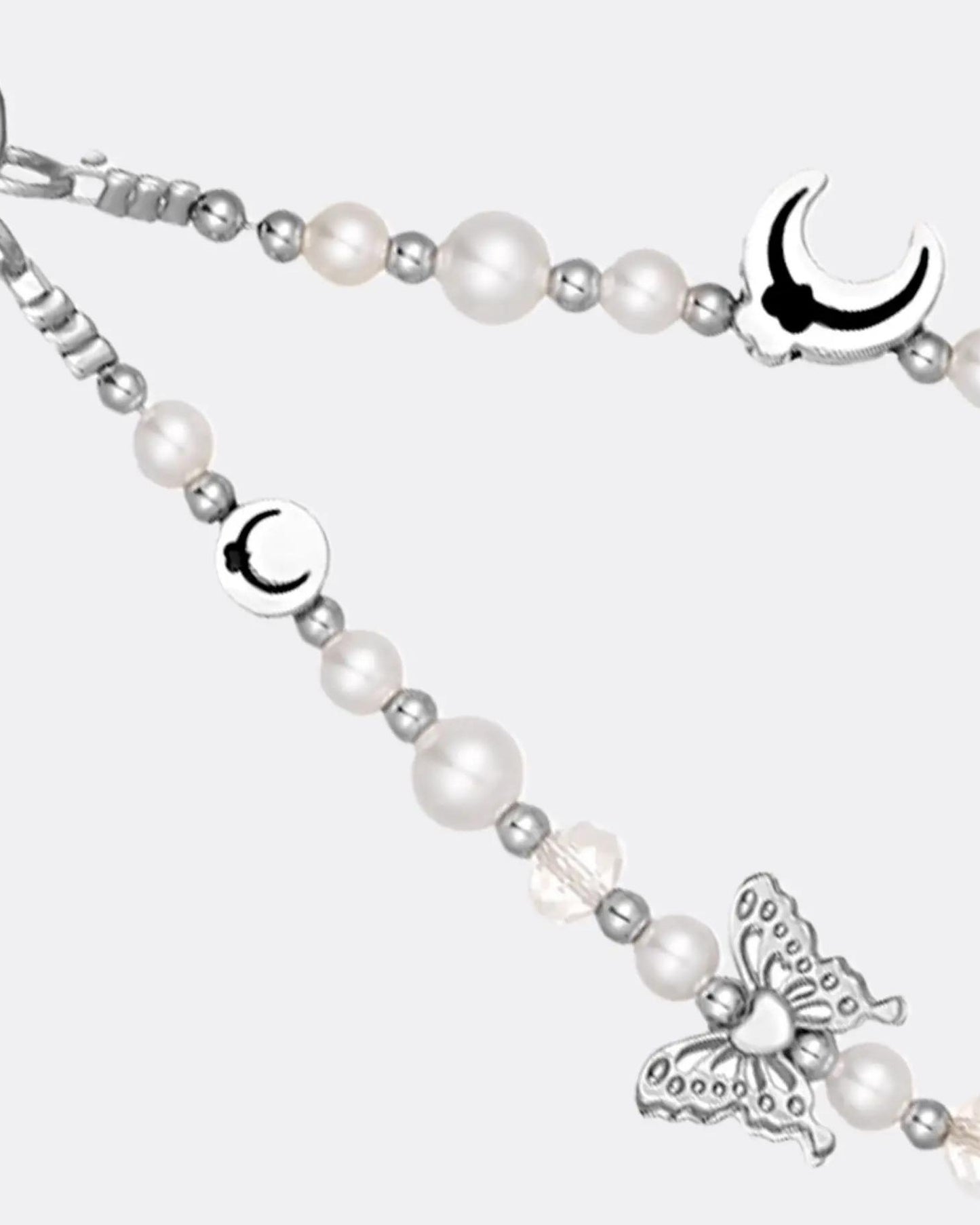 Chic Flower Butterfly Phone Strap