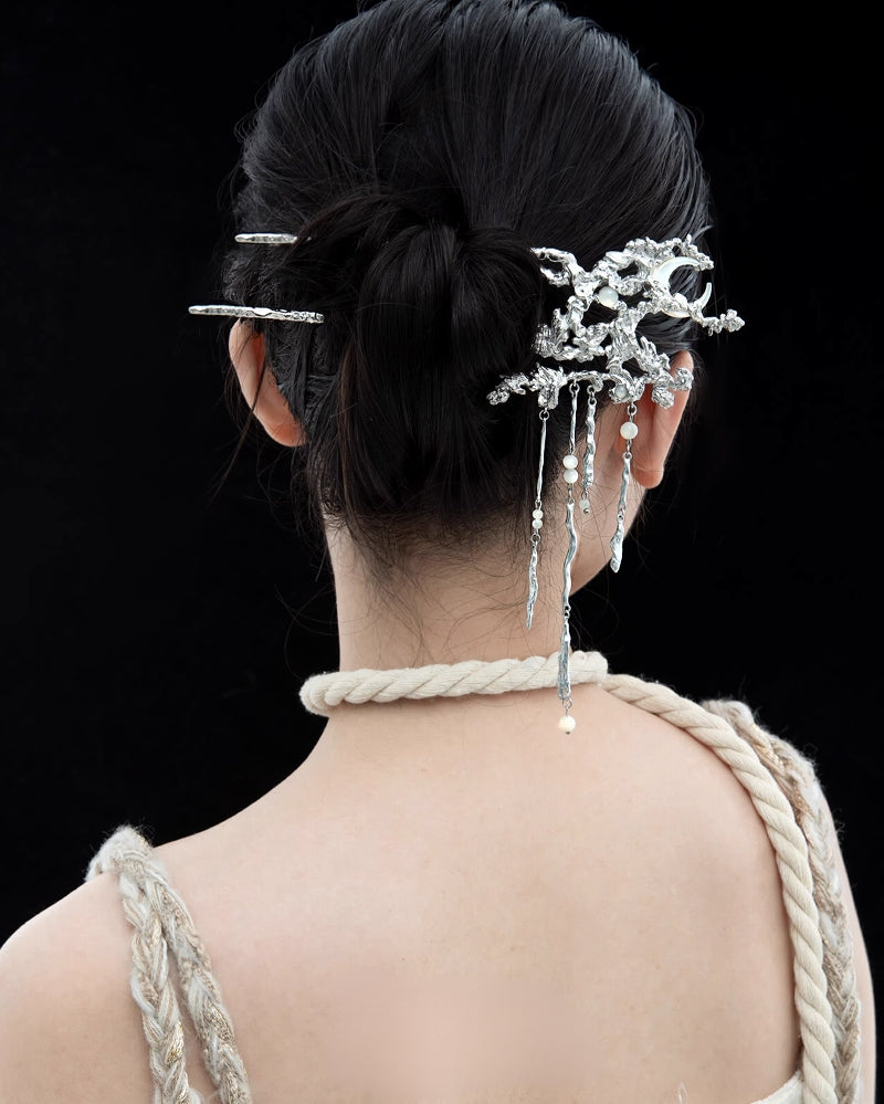 [1ST XULIE] Moon Tassel Hairpin pg1238