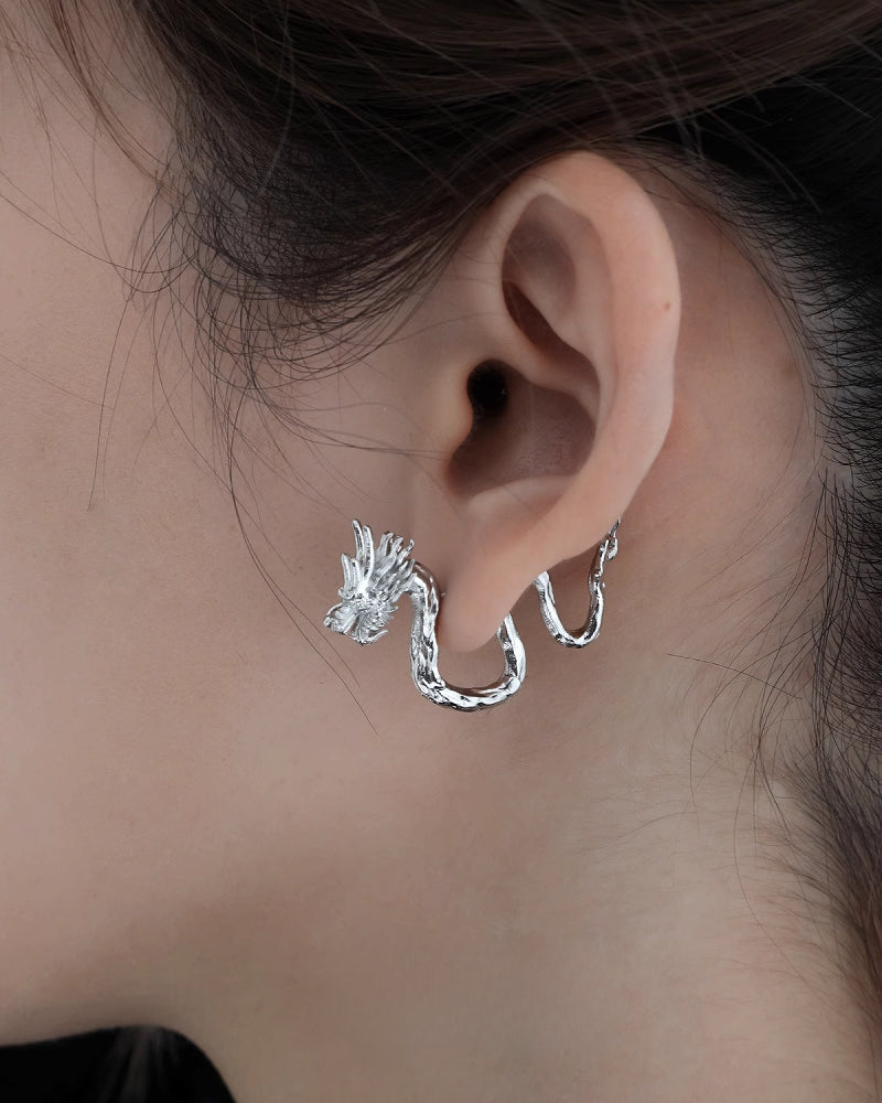 【1ST XULIE】Wandering Dragon Earrings pg1958