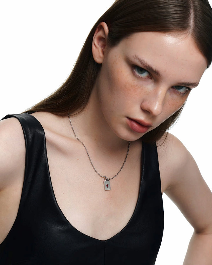 【BLACKHEAD】Interlock Chain Reaction Love Necklace pg1022