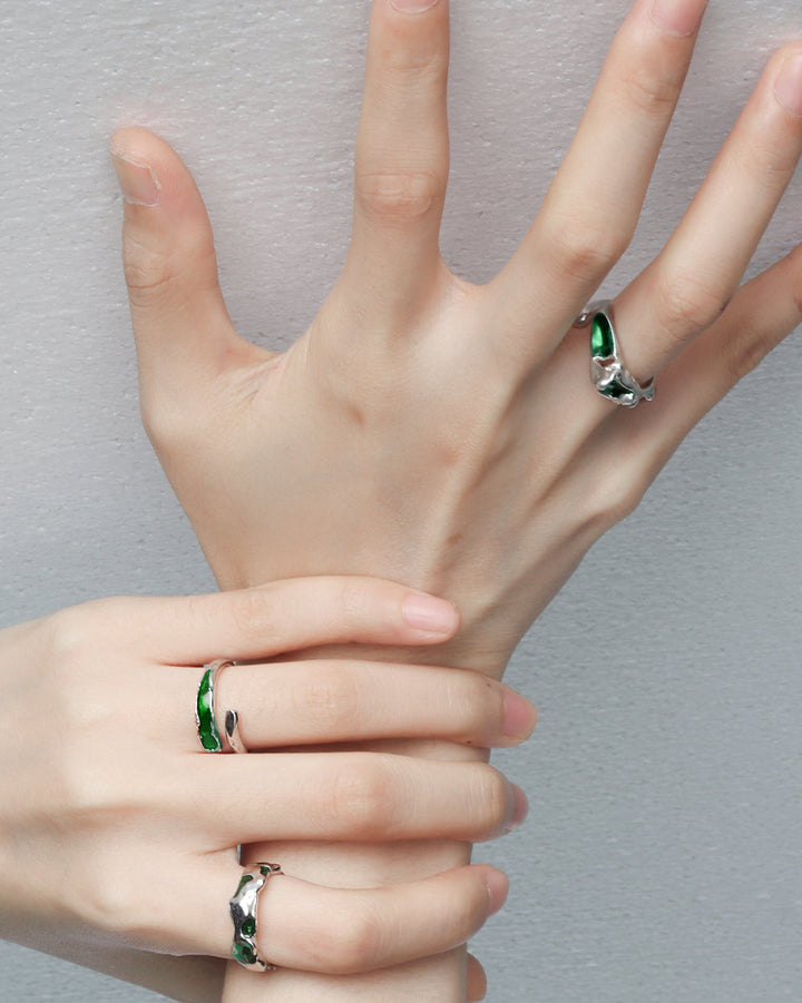 【1ST XULIE】Green Snake Ring02 pg954