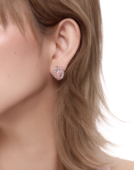 Berry Chocolate Series Cream Strawberry Earrings