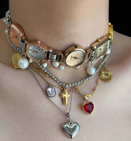 Vintage Punk Metal Choker