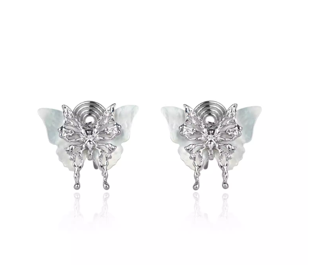 Natural Shell Butterfly Earrings