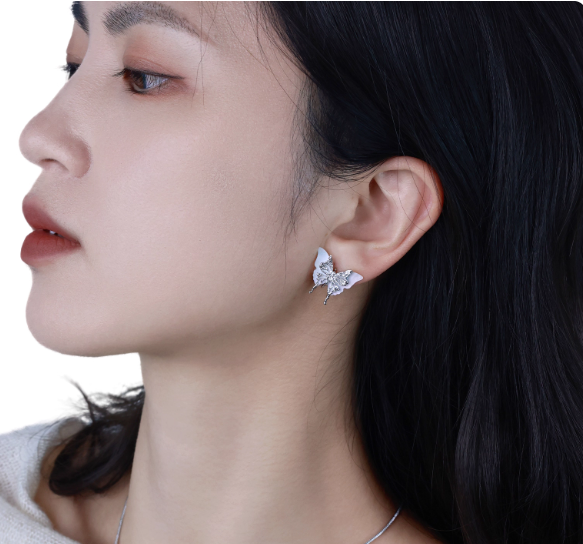 Natural Shell Butterfly Earrings