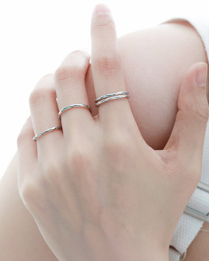 [1ST XULIE] Sea Blue Sterling Silver Ring pg1541