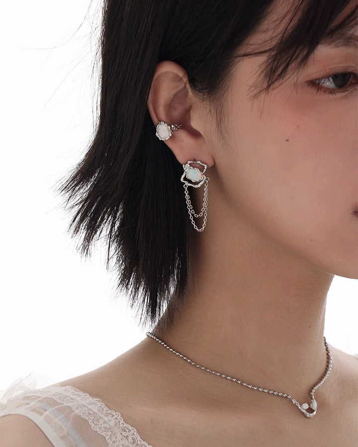 【SUMIYAKI】Opal Rainbow Earrings pg1343