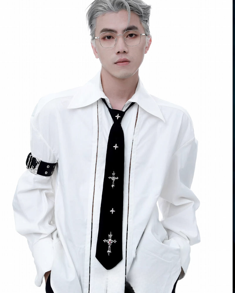 [1ST XULIE] Cross Black Tie pg476