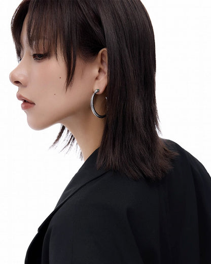Snake Green Earrings