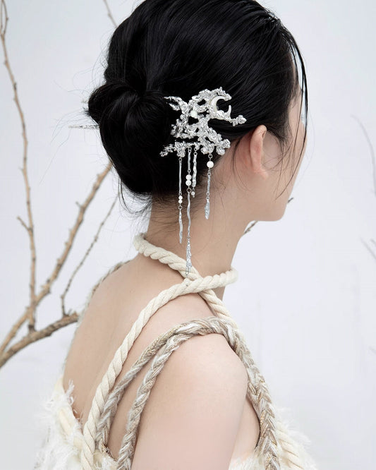 [1ST XULIE] Moon Tassel Hairpin pg1238