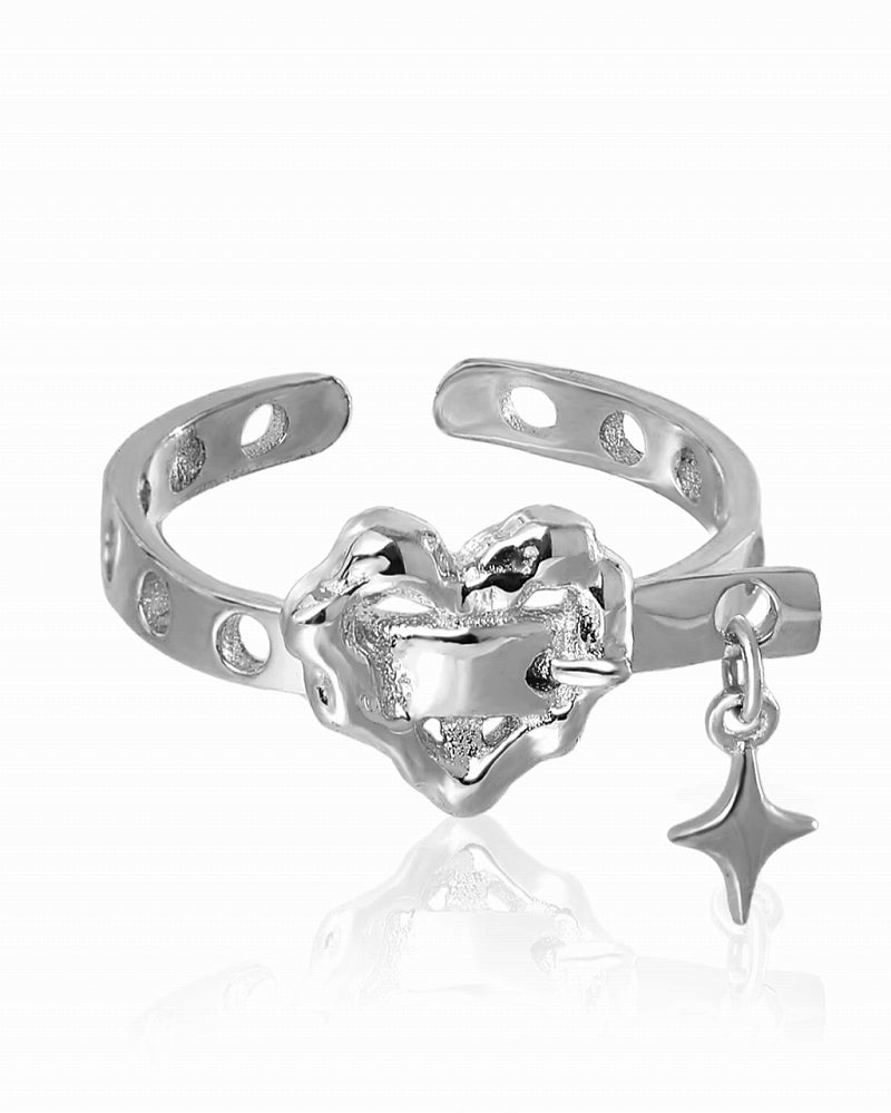 [1ST XULIE] Heart Star Ring pg977