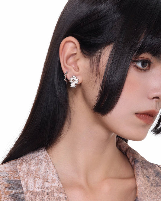 [SUMIYAKI]Cross Cactus Earrings pg477