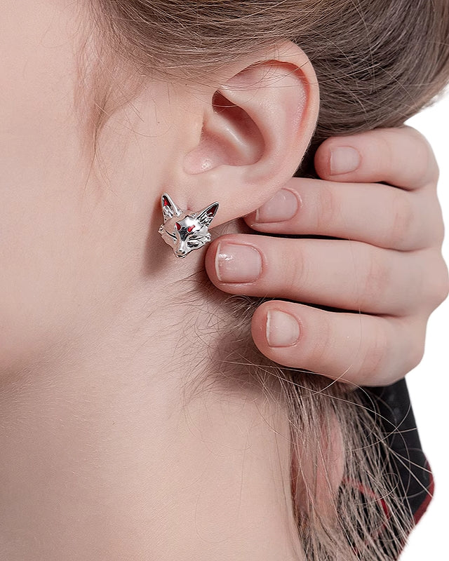 【MASW】Dream Fox Red Earrings pg648