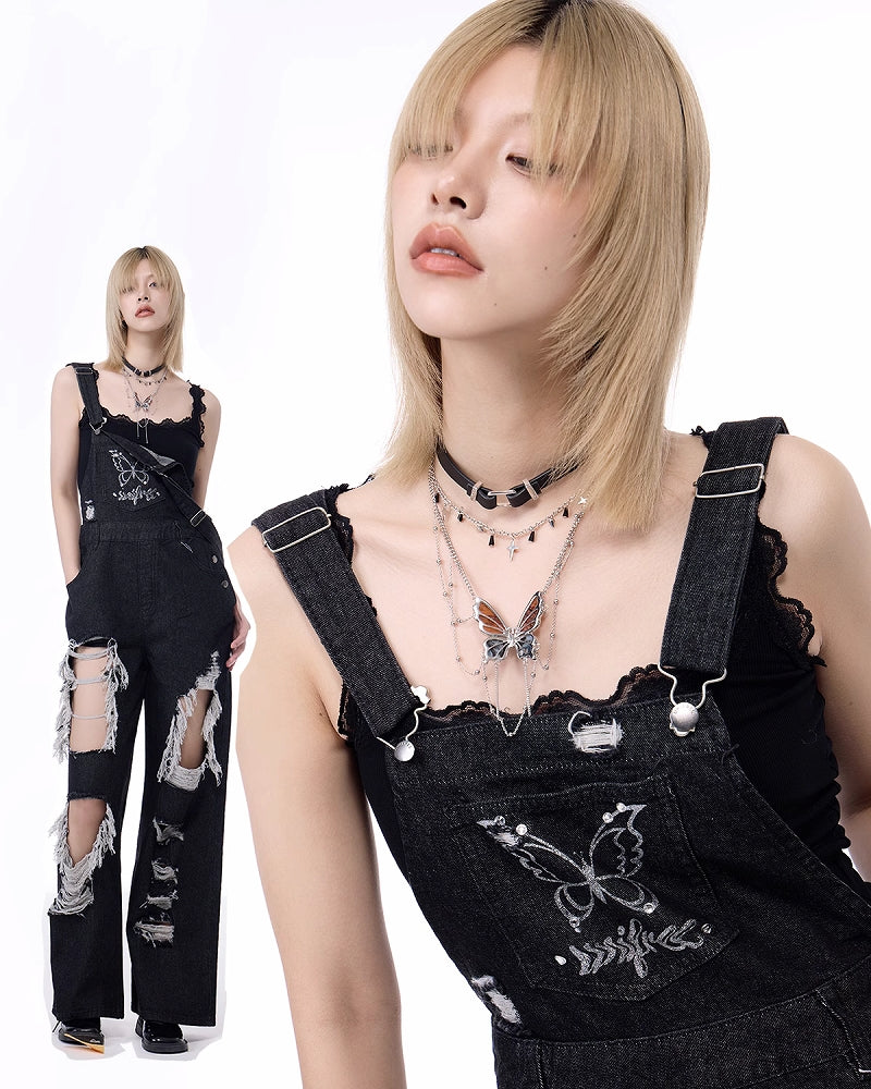 【SUMIYAKI】Three Dimensional Butterfly Choker & Necklace pg1896