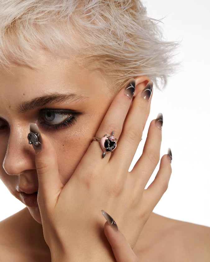 [OCTO VITA] Pure Love God Of War Sword Heart Ring pg1424