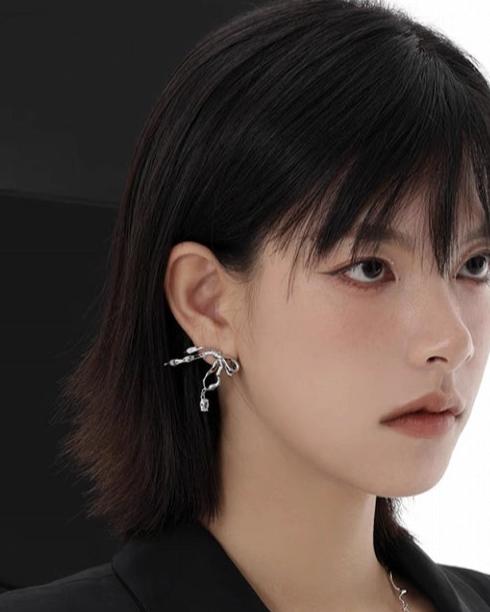 【SUMIYAKI】Bandage Bow Knot Earrings pg99