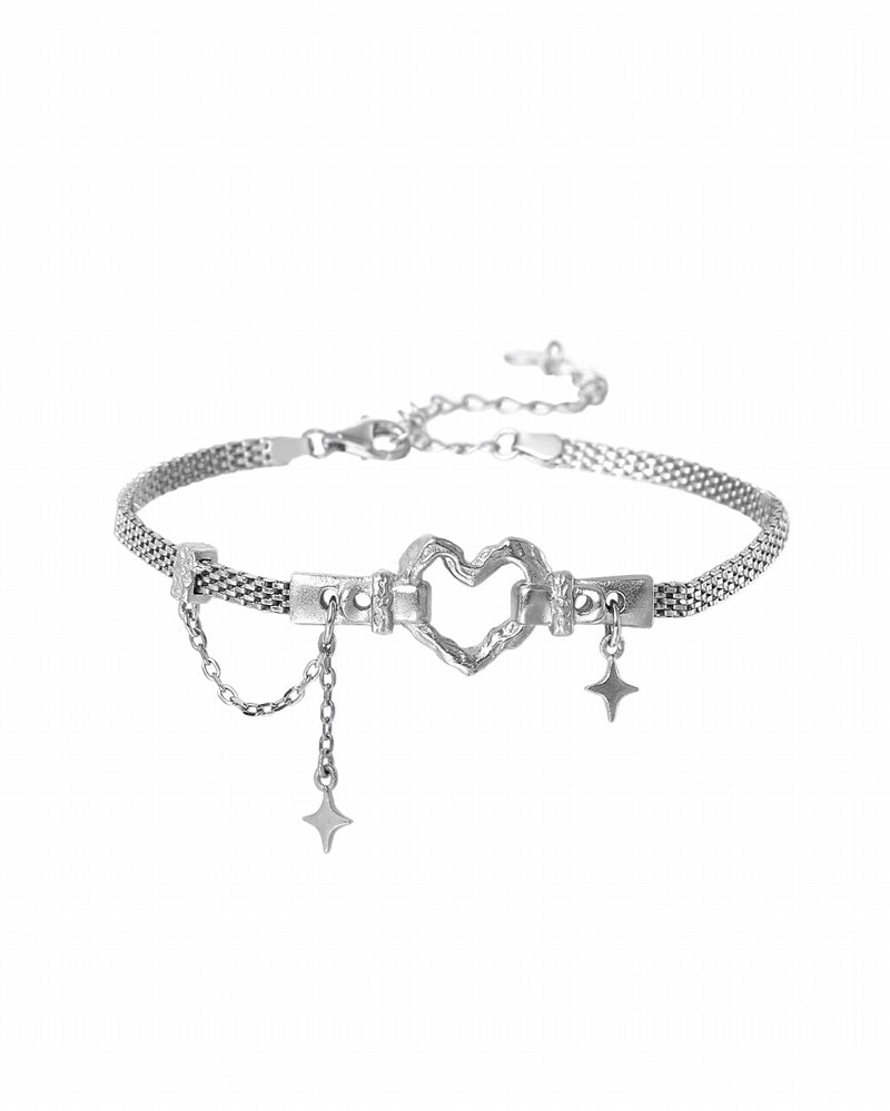 [1ST XULIE] Heart Star Bracelet pg974