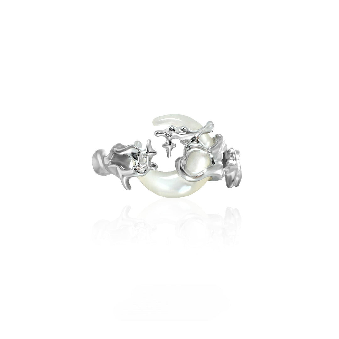 【1ST XULIE】Dark Moon Bone Orchid Ring pg535