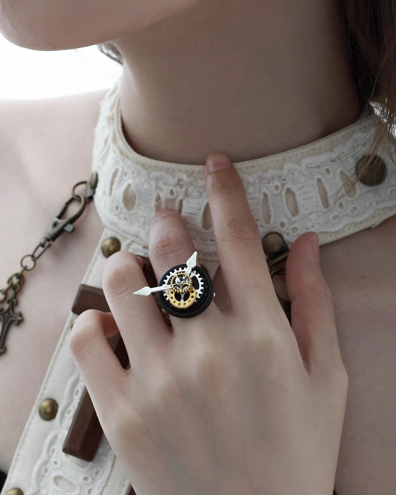 【1ST XULIE】Mechanical Butterfly Gear Ring pg1168