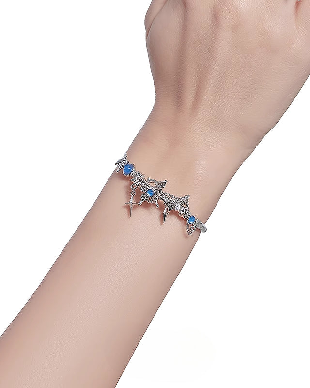 【MASW】Butterfly Dance Star Blue Bracelet pg297