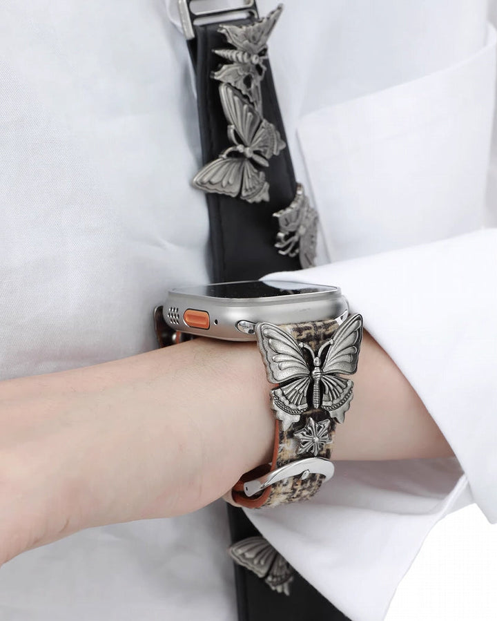 【1ST XULIE】Butterfly Island Apple Watch Strap pg315