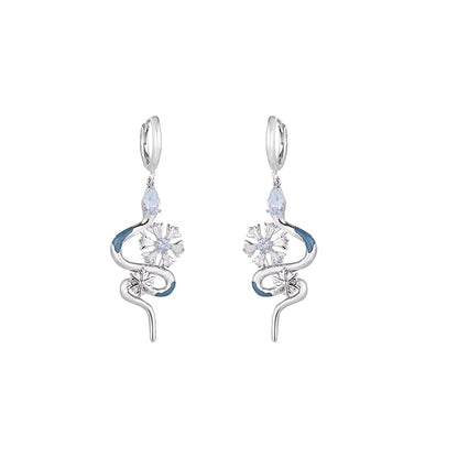 Snow Snake Earrings
