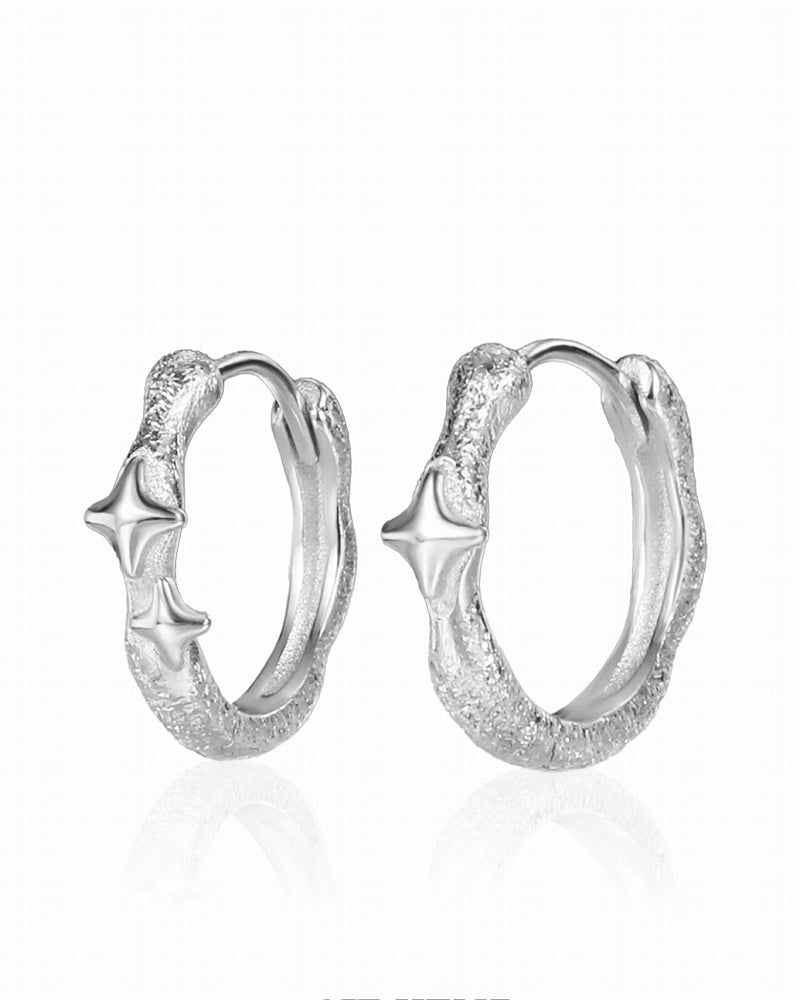 [1ST XULIE] Four Pointed Star Earrings pg844