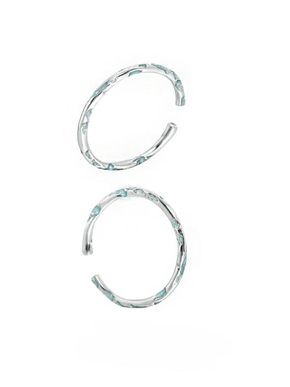 [1ST XULIE] Sea Blue Sterling Silver Ring pg1541