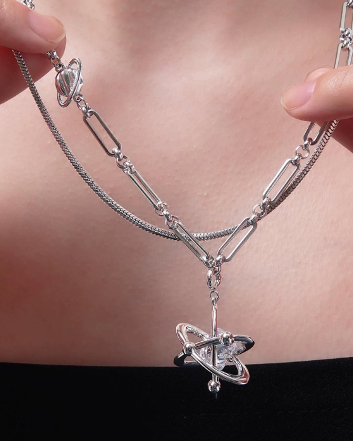 Star Diamond Pendant Necklace