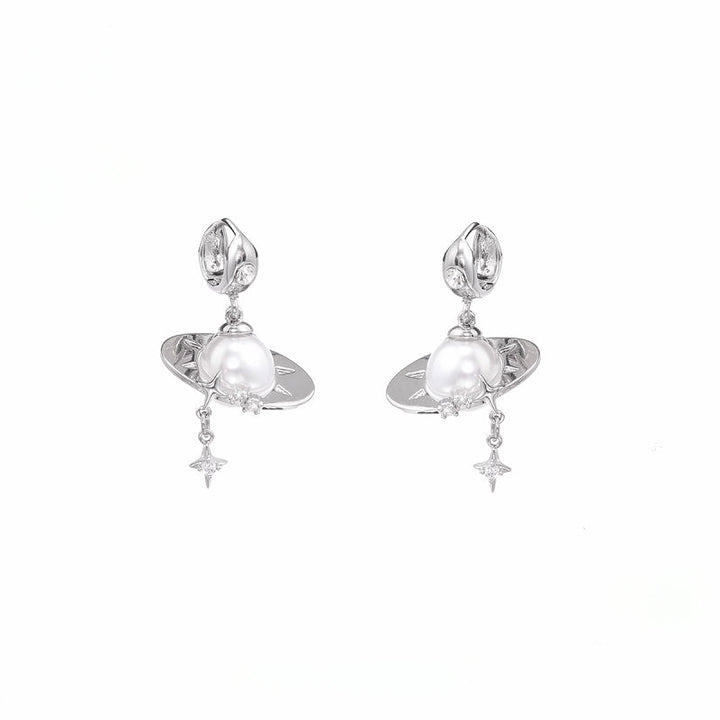 【SUMIYAKI】Gyroscopic Flying Saucer Earrings pg964