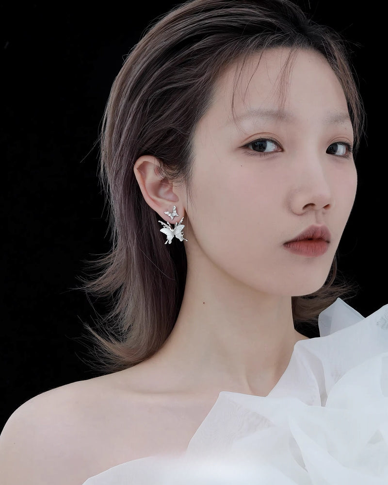 [1ST XULIE] Butterfly Skeleton Earrings 03 pg347