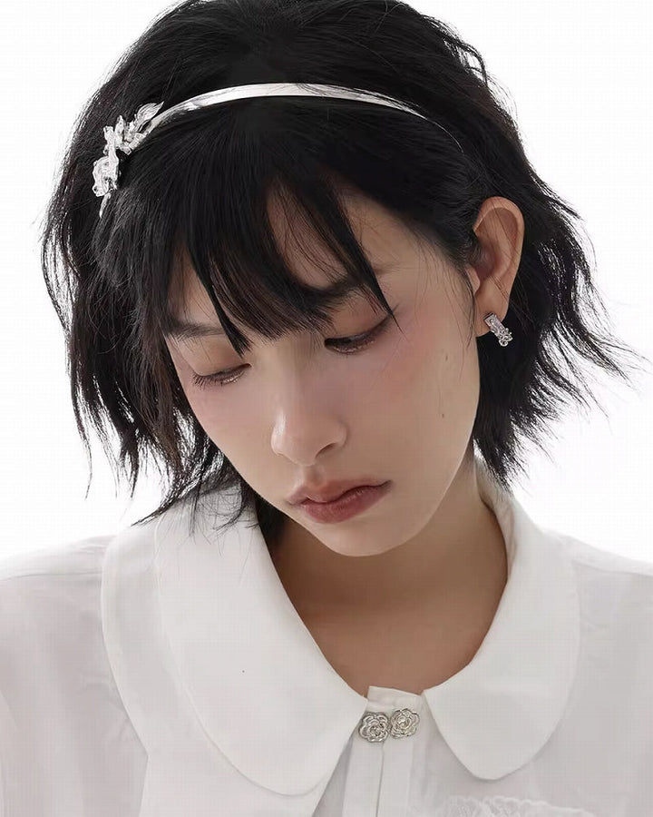 【SUMIYAKI】Metal Flower Headband pg1207