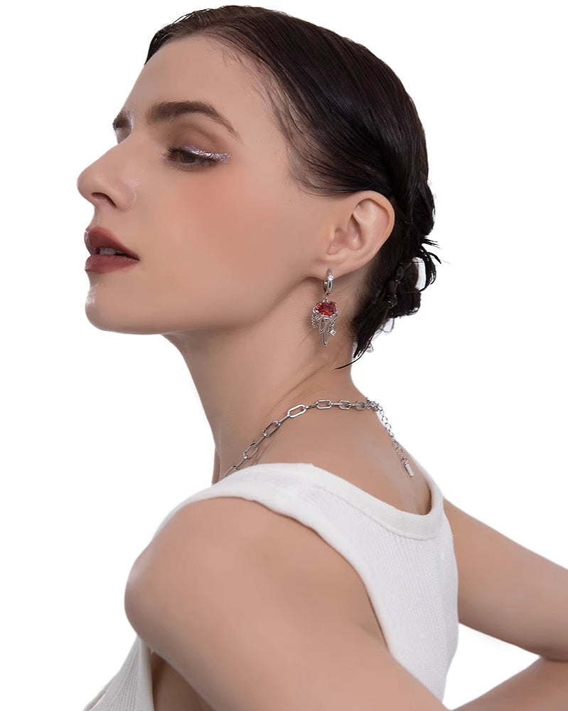 Bundle Swan Heart Earrings