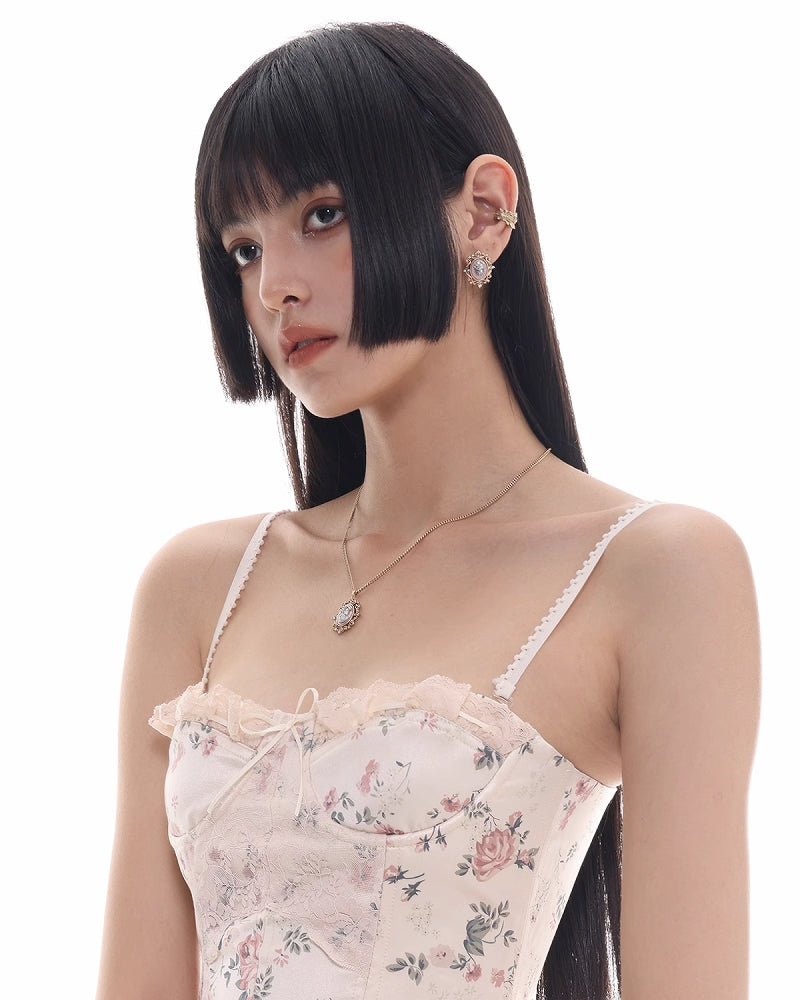 【SUMIYAKI】Picture Frame Retro Necklace pg1361