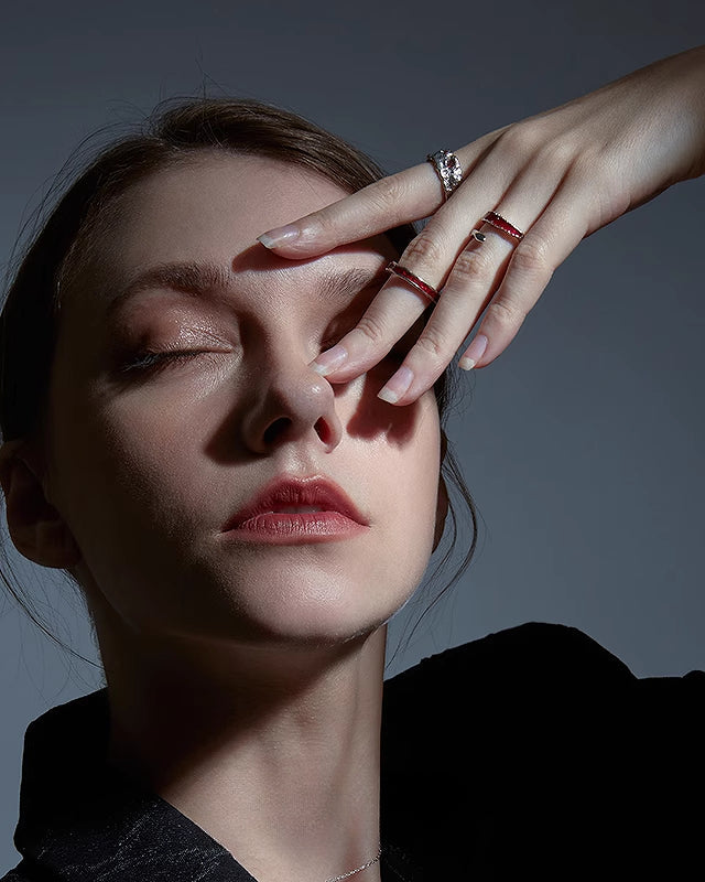 [FAITMAIN] Benmingnian Red Dripping Glaze Ring pg140