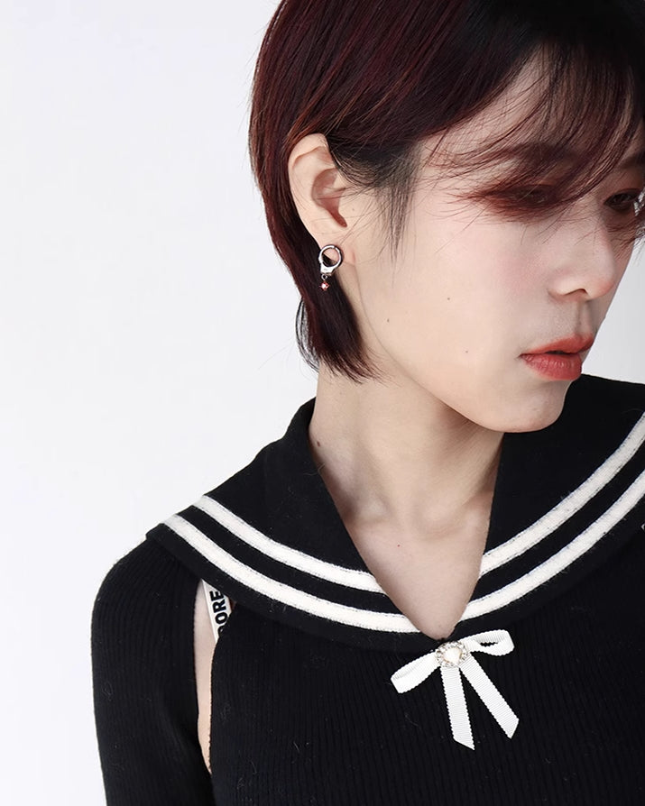 [Esak∞chi] Handcuff Vintage Earrings pg969