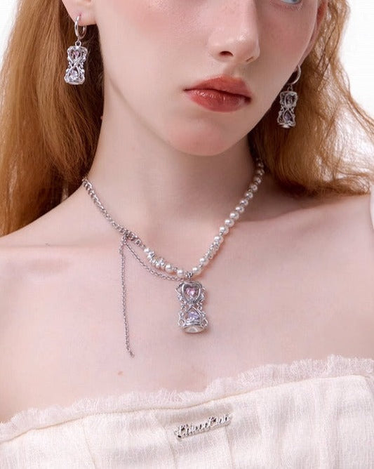 [SUMIYAKI] Hourglass Tassel Necklace pg988