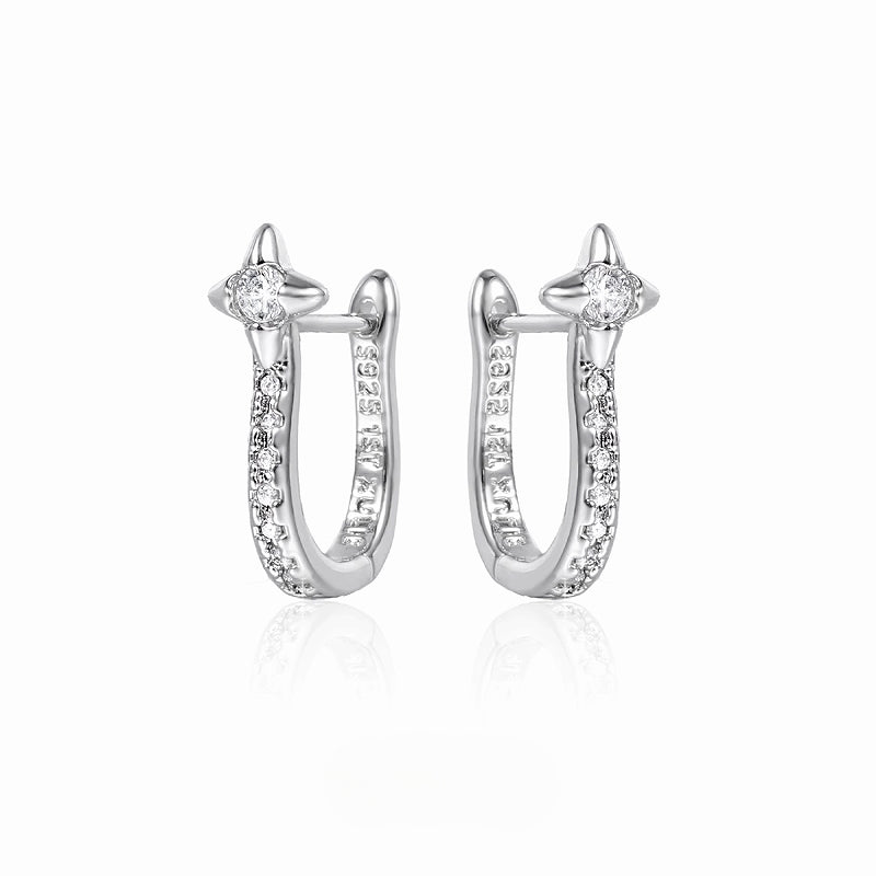 Four-Pointed Star Earrings