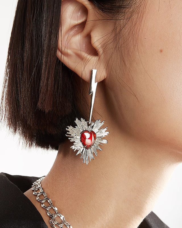 【Hard Candy】Lightning Sacred Heart Earrings01 pg1078