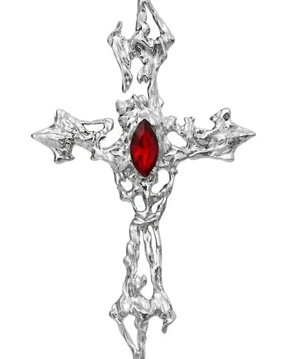 Minimalist Cross Lapel Brooch Pin