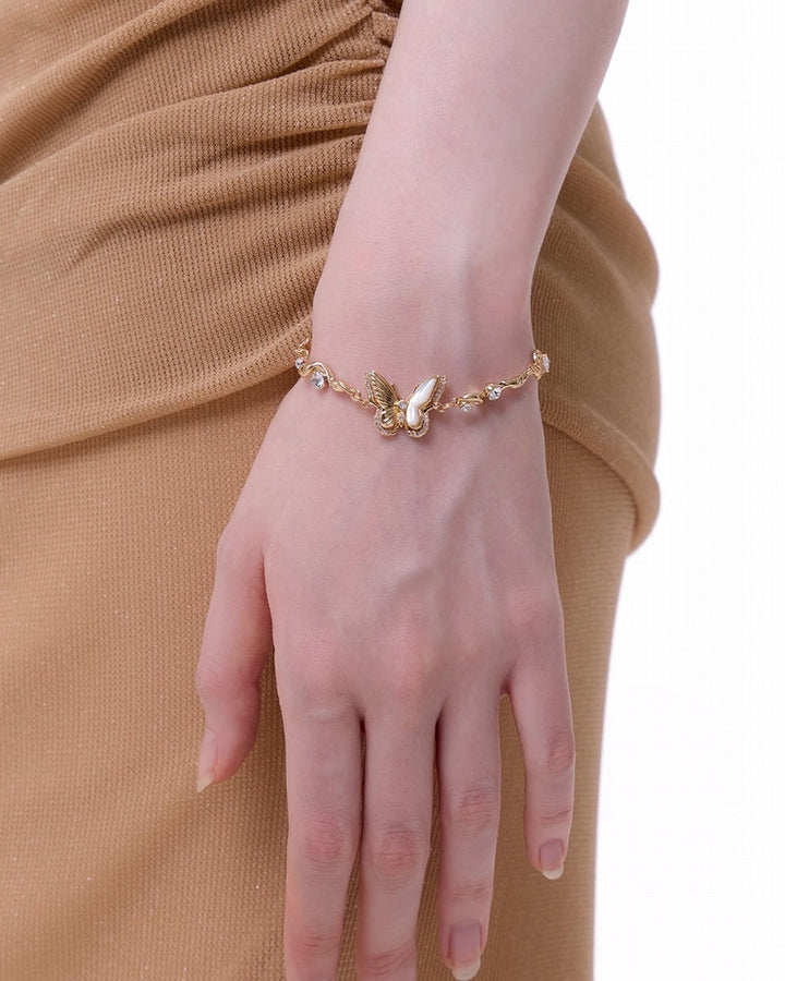 [SUMIYAKI] Golden Butterfly Bracelet pg906