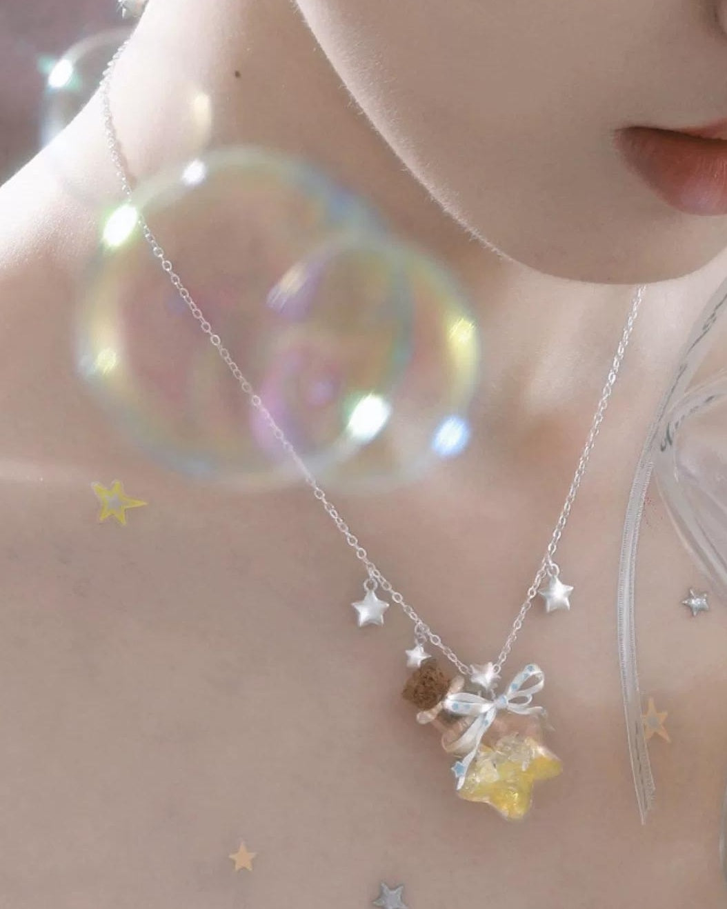 Starlit Wish Bottle Necklace