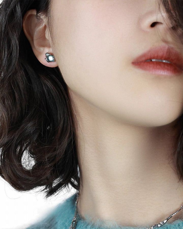 【OOMEOO】Blue Rain Snake Earrings pg229