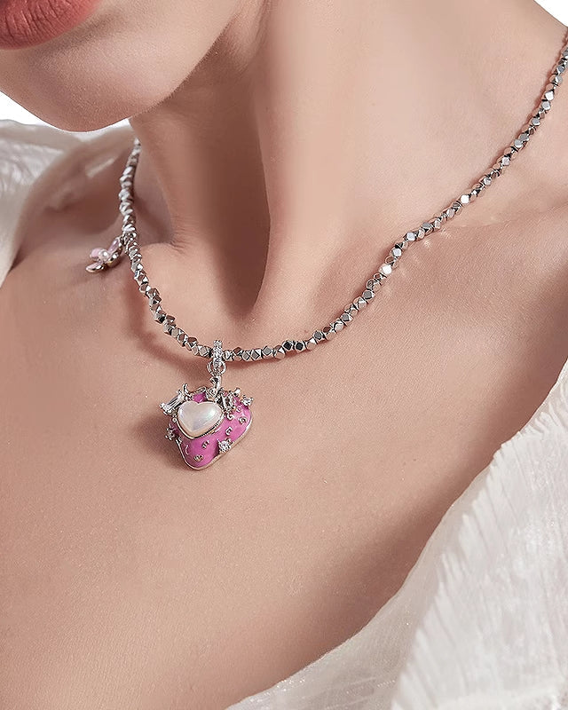 【MASW】Secret Garden Strawberry Necklace pg1591