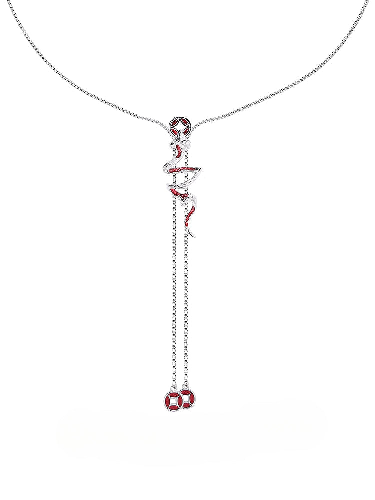 Red Snake Necklace
