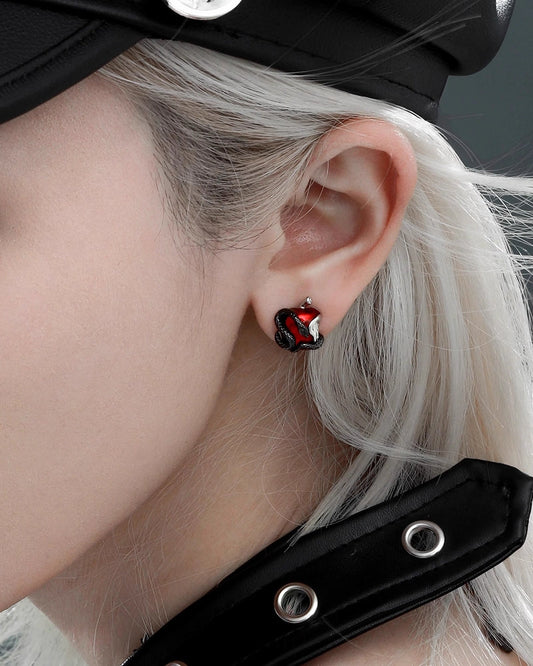 Forbidden Apple Snake Earrings 03
